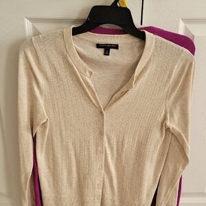 Banana Republic Cream Cardigan Sweater